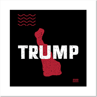 Trump Delaware 2020 - Red Wave, Red State Posters and Art